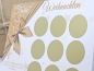 Preview: Detailansicht der Rubbelkarte mit glänzender Vorderseite und eleganten Rubbelstickern.